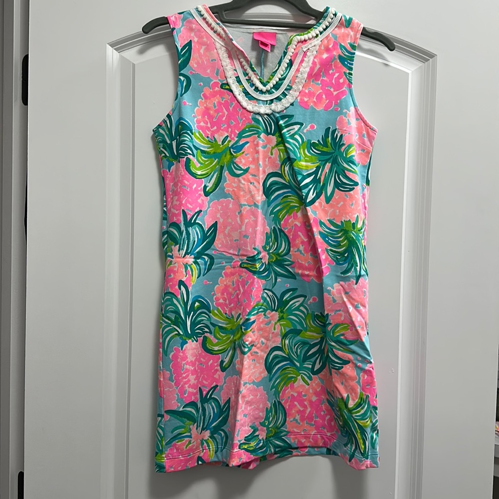 Lilly Pulitzer Pink and Green Kids Dress